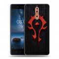 Дизайнерский пластиковый чехол для Nokia 8 World of warcraft