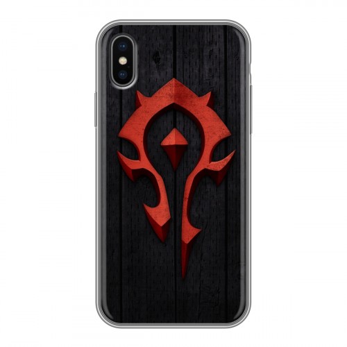 Дизайнерский силиконовый чехол для Iphone x10 World of warcraft