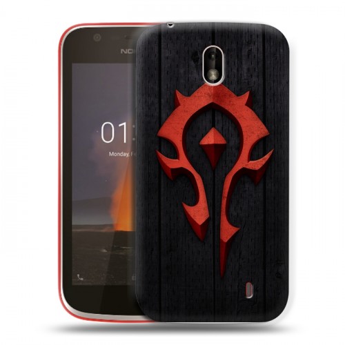 Дизайнерский пластиковый чехол для Nokia 1 World of warcraft