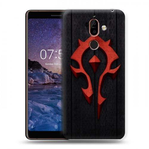 Дизайнерский пластиковый чехол для Nokia 7 Plus World of warcraft