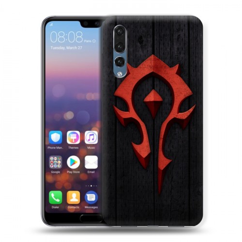 Дизайнерский силиконовый с усиленными углами чехол для Huawei P20 Pro World of warcraft