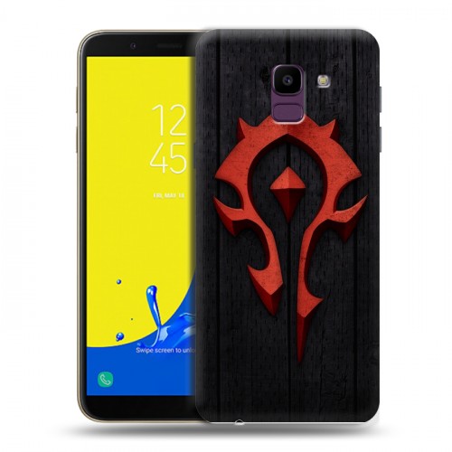 Дизайнерский пластиковый чехол для Samsung Galaxy J6 World of warcraft