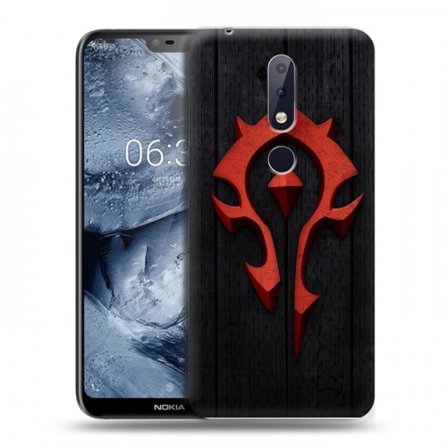 Дизайнерский пластиковый чехол для Nokia 6.1 Plus World of warcraft