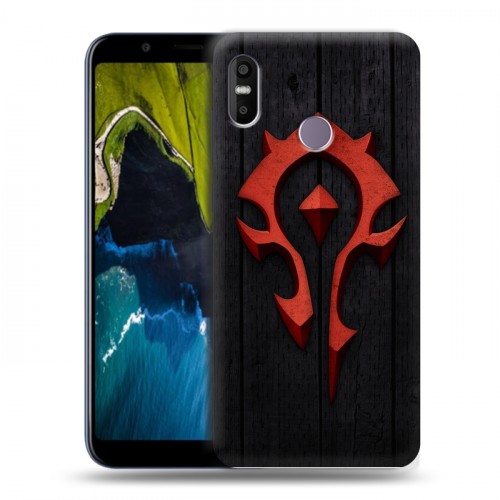 Дизайнерский пластиковый чехол для HTC U12 Life World of warcraft