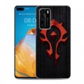 Дизайнерский силиконовый с усиленными углами чехол для Huawei P40 World of warcraft