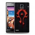 Дизайнерский пластиковый чехол для Huawei Ascend P1 World of warcraft