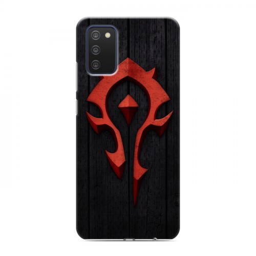 Дизайнерский силиконовый с усиленными углами чехол для Samsung Galaxy A03s World of warcraft