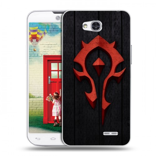 Дизайнерский пластиковый чехол для LG L80 World of warcraft