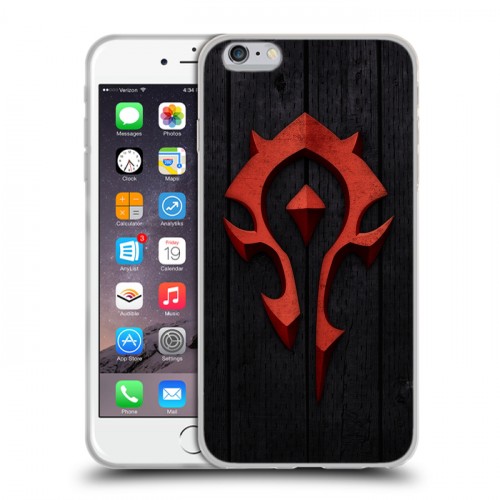 Дизайнерский силиконовый чехол для Iphone 6 Plus/6s Plus World of warcraft