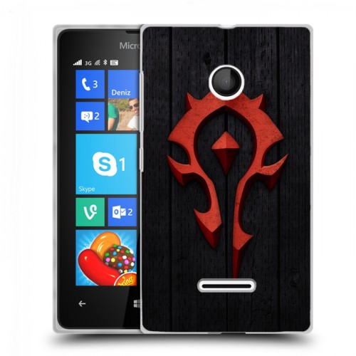 Дизайнерский пластиковый чехол для Microsoft Lumia 435 World of warcraft