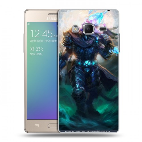 Дизайнерский пластиковый чехол для Samsung Z3 World of warcraft