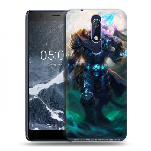 Дизайнерский пластиковый чехол для Nokia 5.1 World of warcraft