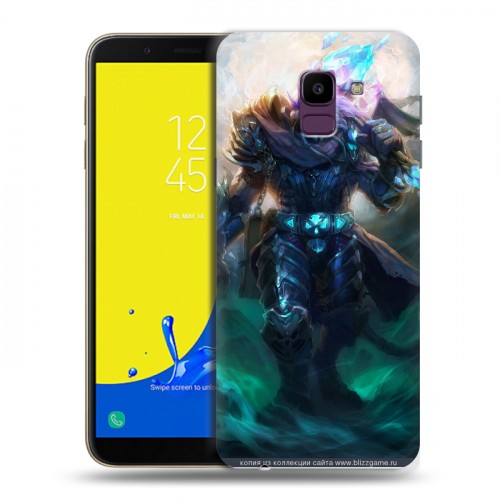 Дизайнерский пластиковый чехол для Samsung Galaxy J6 World of warcraft