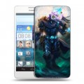 Дизайнерский пластиковый чехол для Huawei Ascend D2 World of warcraft