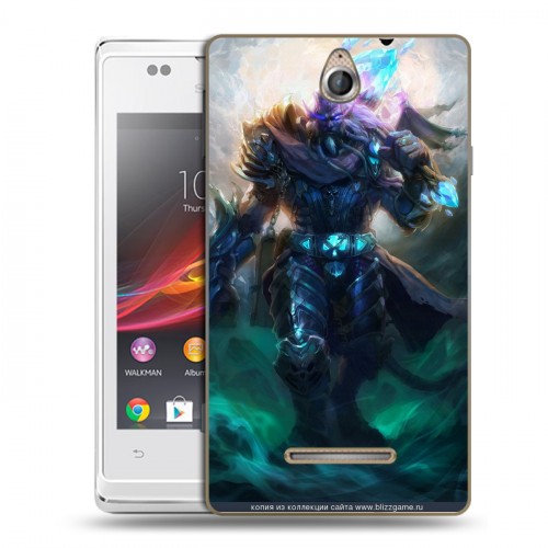 Дизайнерский пластиковый чехол для Sony Xperia E World of warcraft