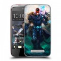 Дизайнерский пластиковый чехол для HTC Desire 500 World of warcraft