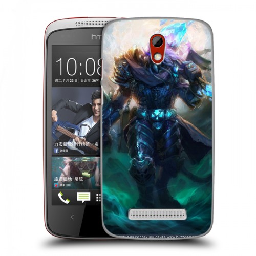 Дизайнерский пластиковый чехол для HTC Desire 500 World of warcraft