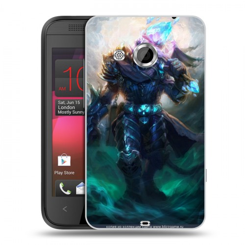 Дизайнерский пластиковый чехол для HTC Desire 200 World of warcraft