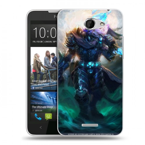 Дизайнерский пластиковый чехол для HTC Desire 516 World of warcraft