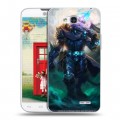 Дизайнерский пластиковый чехол для LG L80 World of warcraft