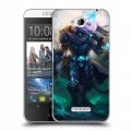 Дизайнерский пластиковый чехол для HTC Desire 616 World of warcraft