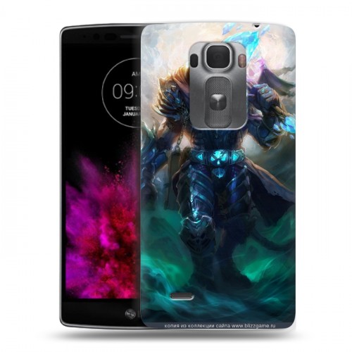 Дизайнерский пластиковый чехол для LG G Flex 2 World of warcraft