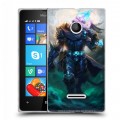 Дизайнерский пластиковый чехол для Microsoft Lumia 435 World of warcraft