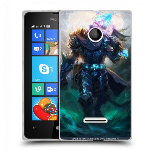 Дизайнерский пластиковый чехол для Microsoft Lumia 435 World of warcraft