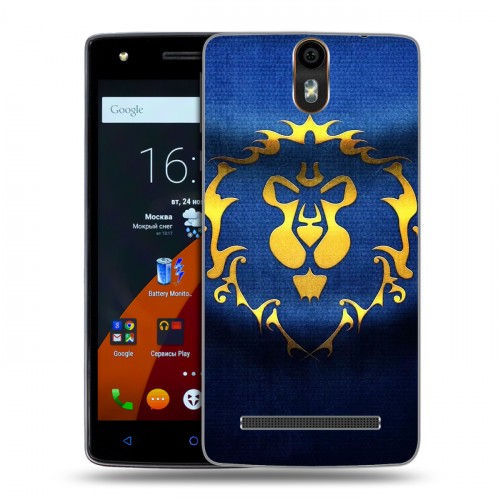 Дизайнерский силиконовый чехол для Wileyfox Storm World of warcraft