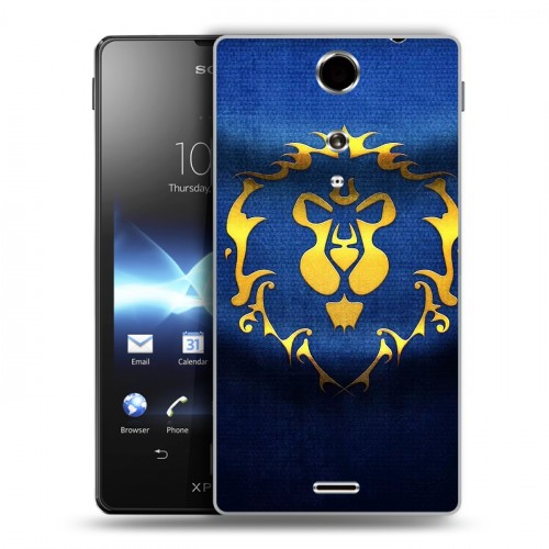 Дизайнерский пластиковый чехол для Sony Xperia TX World of warcraft