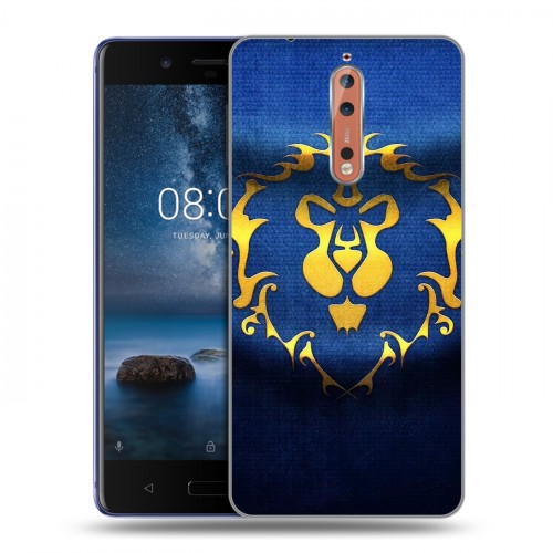 Дизайнерский пластиковый чехол для Nokia 8 World of warcraft