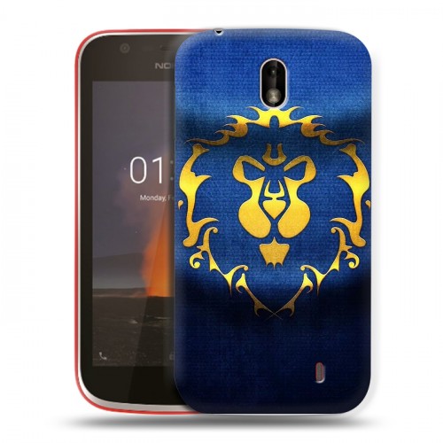 Дизайнерский пластиковый чехол для Nokia 1 World of warcraft