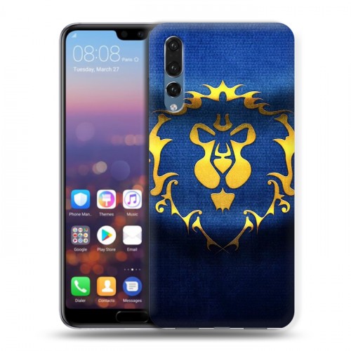 Дизайнерский силиконовый с усиленными углами чехол для Huawei P20 Pro World of warcraft