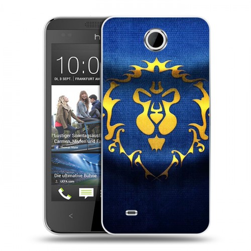 Дизайнерский пластиковый чехол для HTC Desire 300 World of warcraft