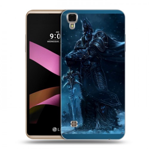 Дизайнерский пластиковый чехол для LG X Style World of warcraft