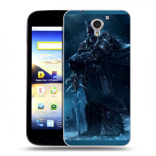 Дизайнерский пластиковый чехол для ZTE Blade A510 World of warcraft