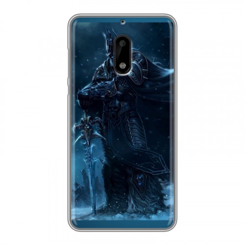 Дизайнерский пластиковый чехол для Nokia 6 World of warcraft