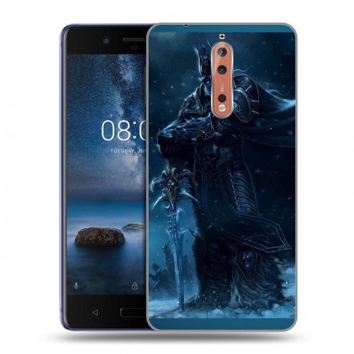 Дизайнерский пластиковый чехол для Nokia 8 World of warcraft