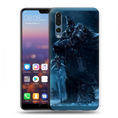 Дизайнерский силиконовый с усиленными углами чехол для Huawei P20 Pro World of warcraft