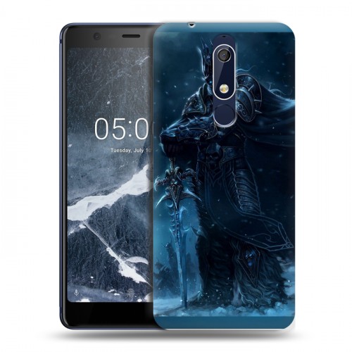 Дизайнерский пластиковый чехол для Nokia 5.1 World of warcraft