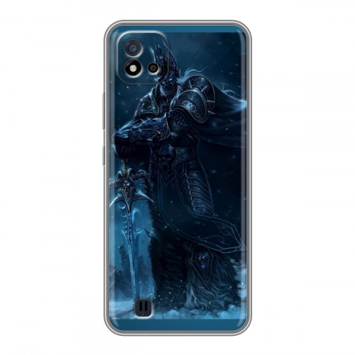 Дизайнерский силиконовый чехол для Realme C20 World of warcraft