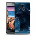 Дизайнерский пластиковый чехол для Huawei Ascend P1 World of warcraft