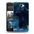 Дизайнерский пластиковый чехол для HTC Desire 516 World of warcraft