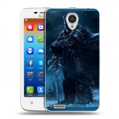 Дизайнерский пластиковый чехол для Lenovo S650 Ideaphone World of warcraft