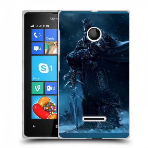 Дизайнерский пластиковый чехол для Microsoft Lumia 435 World of warcraft