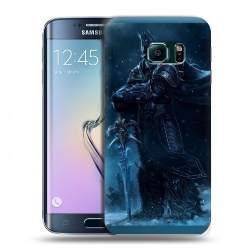 Дизайнерский силиконовый чехол для Samsung Galaxy S6 Edge World of warcraft