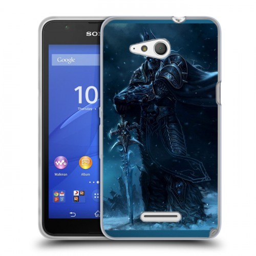 Дизайнерский пластиковый чехол для Sony Xperia E4g World of warcraft