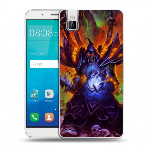 Дизайнерский пластиковый чехол для Huawei ShotX World of warcraft