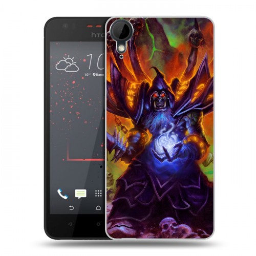 Дизайнерский пластиковый чехол для HTC Desire 825 World of warcraft