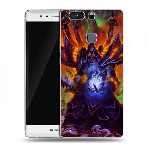 Дизайнерский пластиковый чехол для Huawei P9 Plus World of warcraft